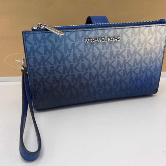 MICHAEL Michael Kors Ombre Blue Wristlet - Picture 3 of 10